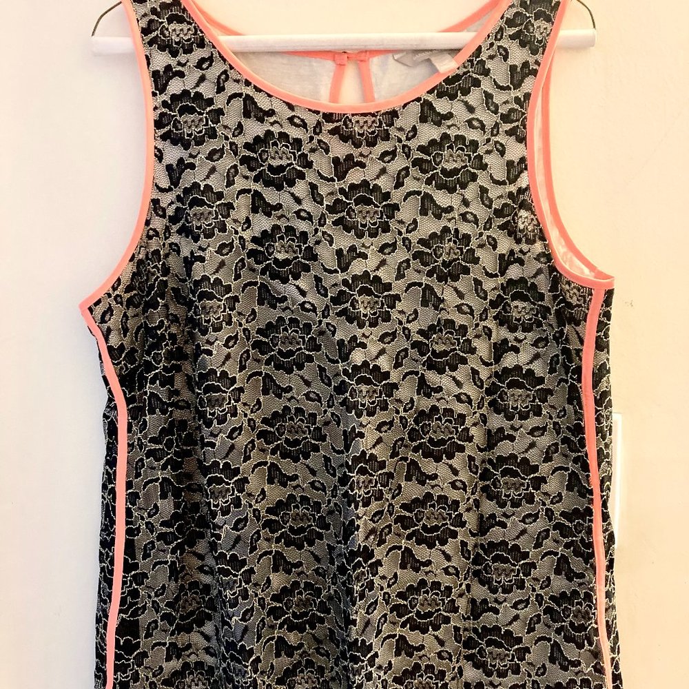 🍌Banana Republic Lace Neon Tank🍌